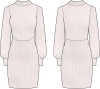VESTIDO PUNTO OCHOS M/L