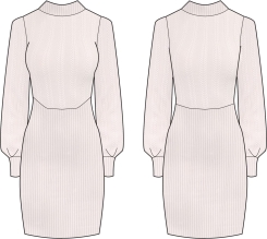 VESTIDO PUNTO OCHOS M/L